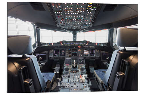 Aluminiumsbilde Airbus A380 Cockpit