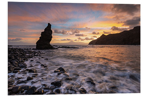 Tableau en PVC Plage de la Caleta, La Gomera