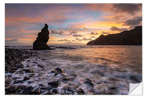 Wandsticker La Caleta Beach - La Gomera