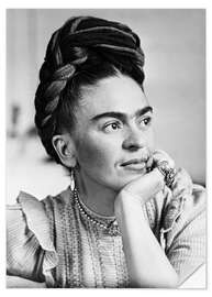 Självhäftande poster Fundersam Frida Kahlo