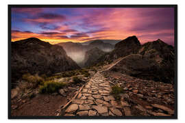 Gerahmter Kunstdruck Endloser Pfad