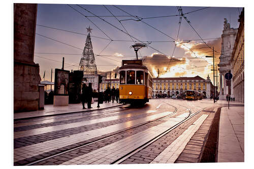 PVC print Dawn in Lissabon