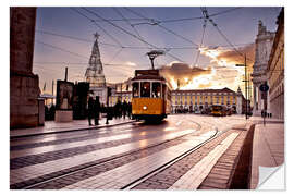 Selvklebende plakat Dawn i Lisboa