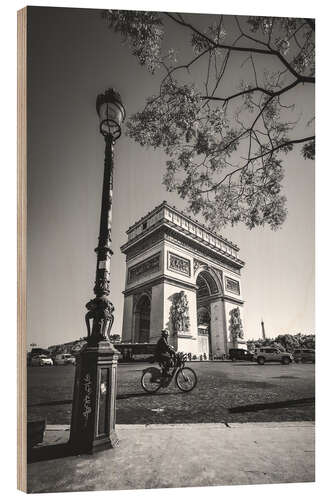 Holzbild Arc de Triomphe Paris, Frankreich