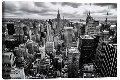 Canvas print Over the rooftops of New York, USA