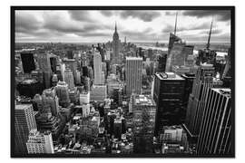 Gerahmter Kunstdruck Über den Dächern von New York, USA