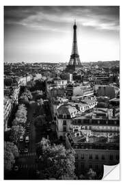 Selvklebende plakat Eiffeltårnet Paris