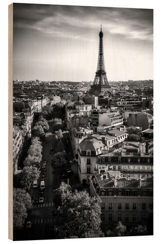 Quadro de madeira Torre Eiffel Paris