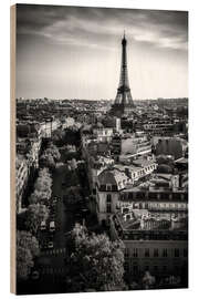 Tableau en bois Tour Eiffel 