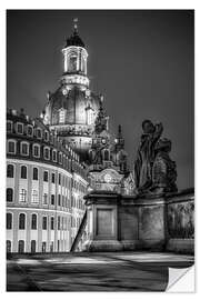 Selvklebende plakat Vår Frue kirke i Dresden, Tyskland