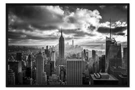 Gerahmter Kunstdruck Wolkenspiel Manhattan