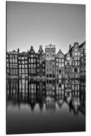 Aluminium print Damrak Amsterdam