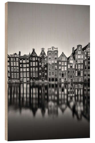 Print på træ Damrak Amsterdam