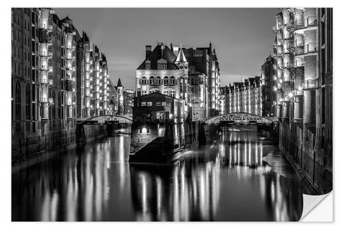 Autocolante decorativo Speicherstadt Hamburg