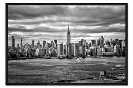 Gerahmter Kunstdruck Skyline New York von Brooklyn