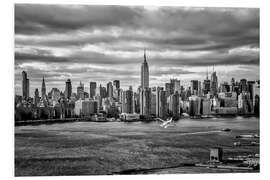 Foam board print New York Skyline from Brooklyn