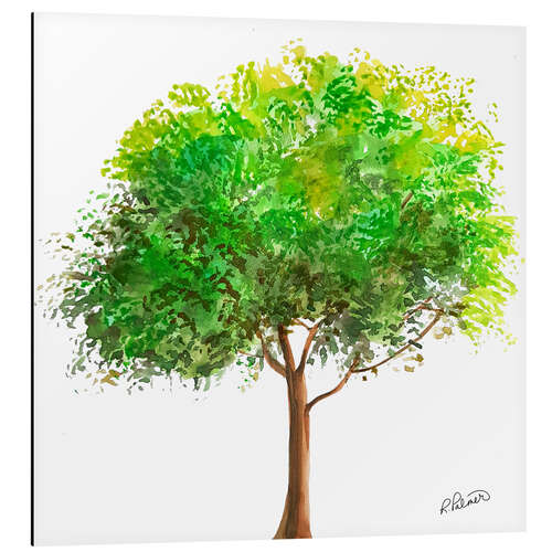 Tableau en aluminium Arbre vert