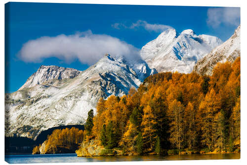 Canvas print Piz Duan in the swiss alps