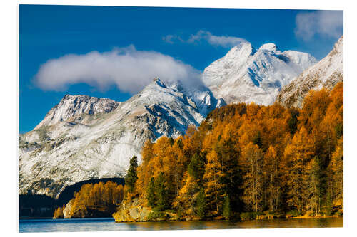 Foam board print Piz Duan in the swiss alps