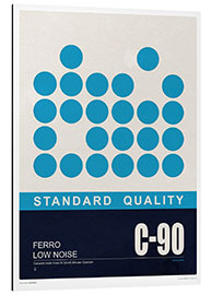 Aluminium print Compact Cassette C-90