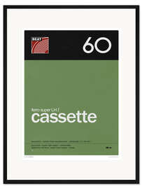 Gerahmter Kunstdruck Compact Cassette