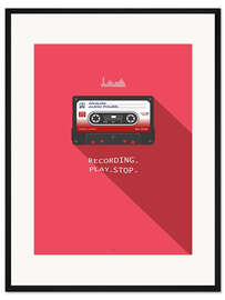 Gerahmter Kunstdruck Compact Cassette - Analoge Audioleistung
