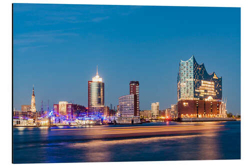 Obraz na aluminium Elbphilharmonie in Hamburg at night