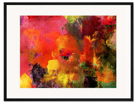 Gerahmter Kunstdruck Abstrakt Nr  40