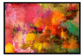 Gerahmter Kunstdruck Abstrakt Nr 41