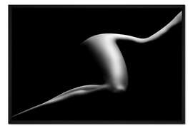 Gerahmter Kunstdruck Weibliche Körperlinie