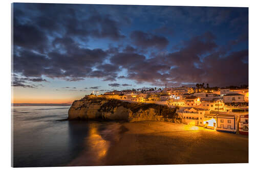 Acrylic print Carvoeiro at the Algarve, Portugal