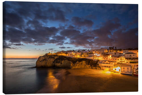 Canvas print Carvoeiro at the Algarve, Portugal