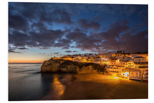 Foam board print Carvoeiro at the Algarve, Portugal