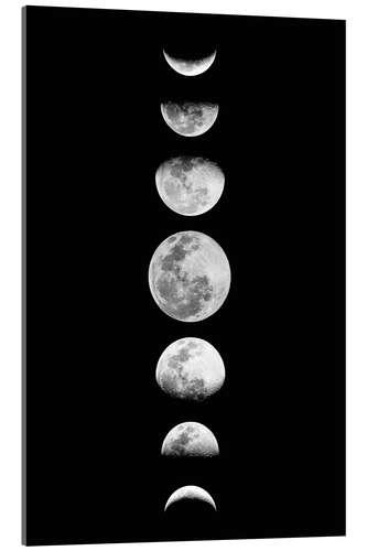 Cuadro de metacrilato Fases de la Luna