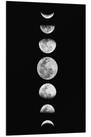 Magnettafel Mondphasen