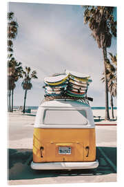 Acrylglasbild  Surfer-Bus - Florida feeling - Art Couture