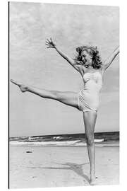 Magnettafel Marilyn am Strand