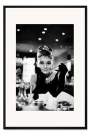 Gerahmter Kunstdruck Audrey Hepburn in Breakfast at Tiffany's
