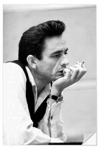 Selvklebende plakat Johnny Cash