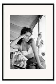 Gerahmter Kunstdruck Elizabeth Taylor