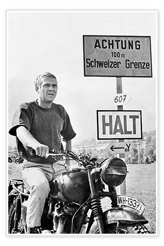 Poster Steve McQueen in La grande fuga
