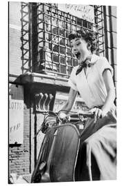 Magnettafel Audrey Hepburn auf dem Roller