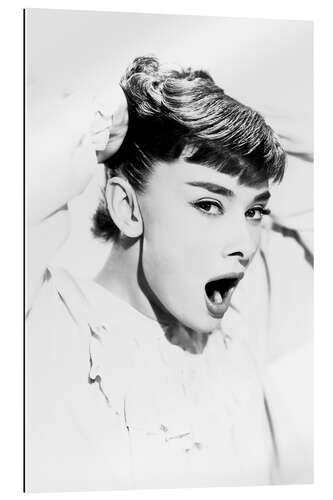 Gallery Print Audrey Hepburn gähnend