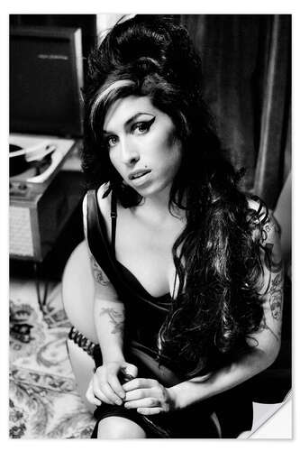 Sticker mural Amy Winehouse en coulisse