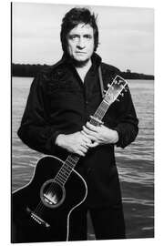 Magnettafel Johnny Cash mit Gitarre