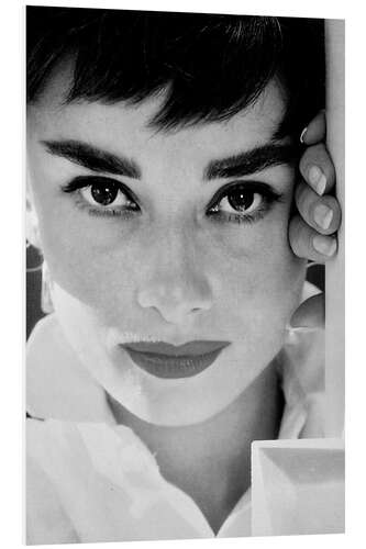 PVC-tavla Audrey Hepburn närbild