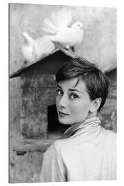 Gallery print Audrey Hepburn bij de duiventil