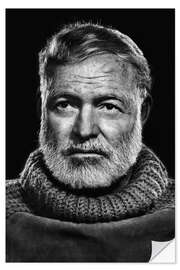 Selvklebende plakat Ernest Hemingway