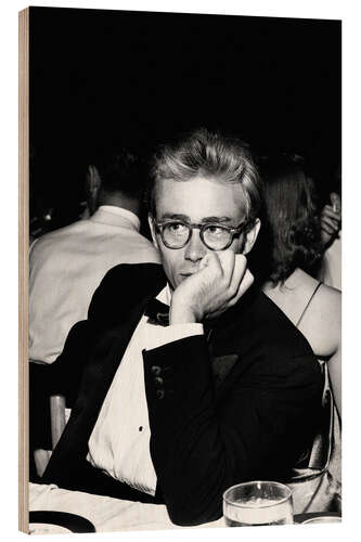 Holzbild James Dean auf dem Thalian Ball