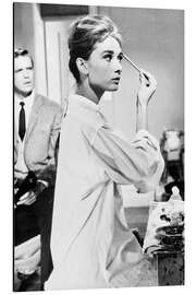 Magnettafel Audrey Hepburn beim Schminken